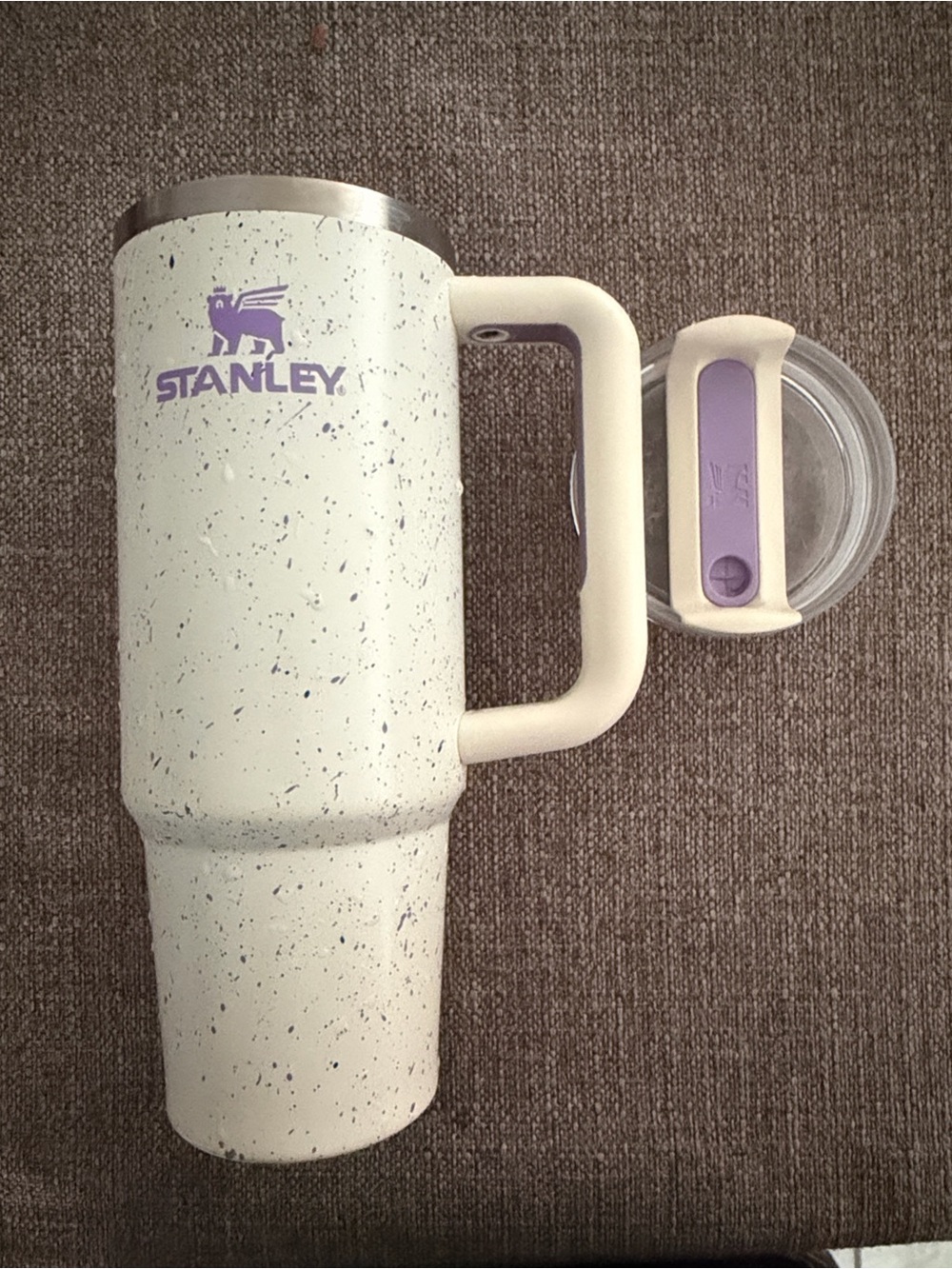 Stanley 30 oz Cream Speckled Travel Mug
